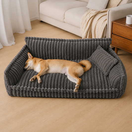 Lit orthopédique premium lavable pour chien – Rêve Douillet